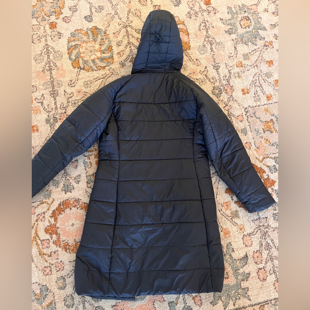 Patagonia Women's Parka Hooded Jacket SZ M Navy Blue - Picture 5 of 7